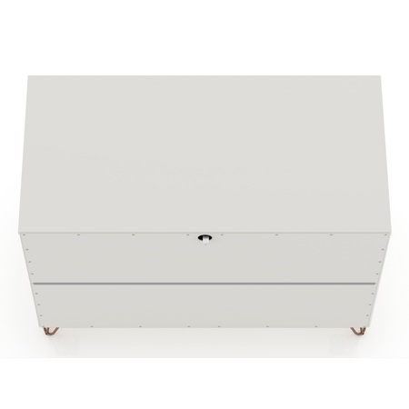 Manhattan Comfort Rockefeller Dresser, Off White and Nature 103GMC3